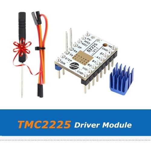 V1.1 TMC2225 Stepper Motor Driver Stepsticks Mute Driver Module 256 Microsteps Current 2A Peak Replace Drv8825