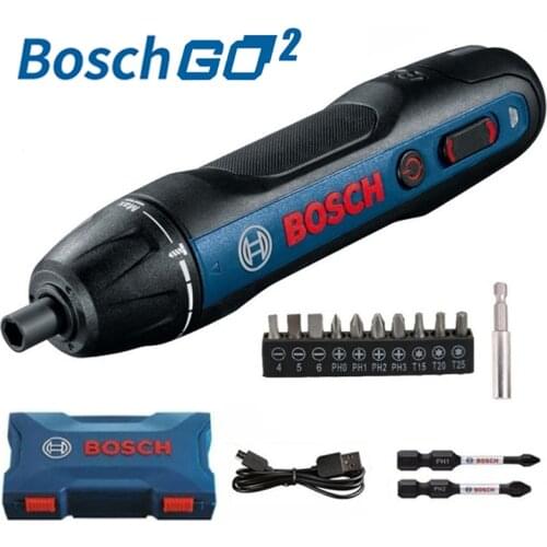Bosch Go2 Electric Screwdriver Mini Rechargeable Automatic Screwdriver Multi-function Lithiumion Battery Hand Drill Power Tool