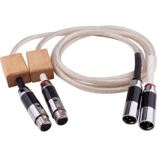 Supreme Reference Brand New Interconnects Copper Rhodium Carbon XLR Cable 1M/1.5M DIY Cable Audiophile DHL Shipping 1Pair