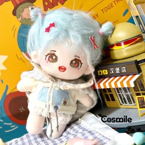 Cosmile No Attributes Plush Accompany Doll Toy 20cm Wig Body Cosplay Collection Cute Gift HOT C MK