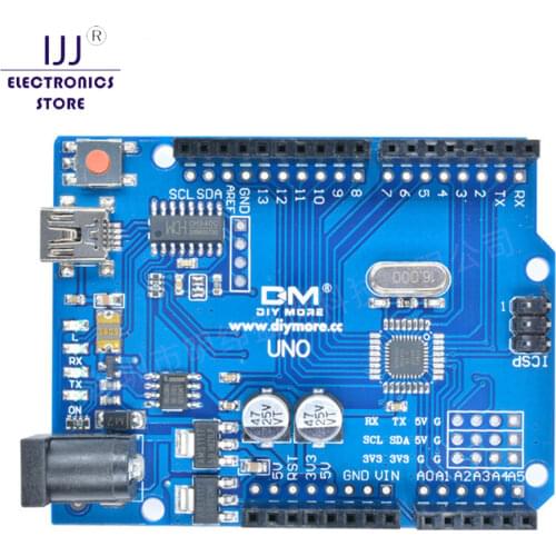 UNO R3 ATmega328P ATmega328 CH340G Mini USB Board Microcontroller CH340 Replace ATmega16U2 Without USB Cable ONE