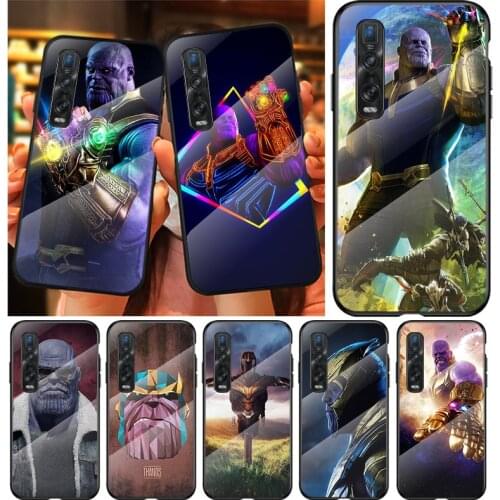 Marvel Thanos Fashion For OPPO A9 2020 A52 Find X2 Lite Realme 7 7i C3 XT 6 5 Pro Tempered Glass Cover Phone Case