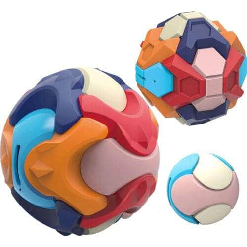 Montessori Creative Assembled Blocks Ball Piggy Bank Early Education Deformation Educational Toy Challenge Brain Games For Gifts