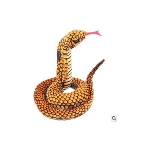 Stuffed simulation animal cobra 25cm snake plush toy soft doll b9695