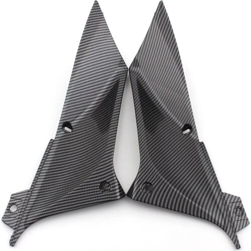 Motorcycle ABS Plastic Carbon Fiber Paint Side Air Duct Cover Fairing Insert Parts Fits For Yamaha YZF R1 2002 2003 Models