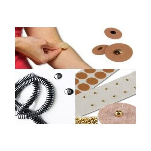 Wholesale Price- Good effect muscle relax relief pain gold/black Magnetic acupuncture plaster Acupoint massage Magnetic therapy