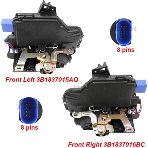 Pair FRONT LEFT & RIGHT Lock Actuator 3B1837015AQ & 3B1837016BC FOR VW T5 POLO SKODA FABIA ROOMSTER