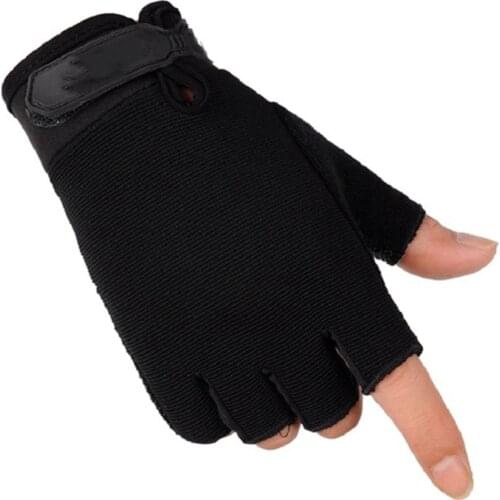 Fingerless Mens Tactical Gloves Lightweight Child Summer Breathable Outdoor Riding Non-slip Wearable Women Half Finger Gloves