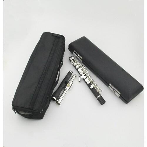 Piccolo Composite wood & Head Silver Plated Keys free Leather Case