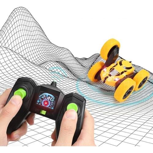 6 inch RC Car 2.4G 4CH Double-sided bounce Drift Stunt Rock Roll Car 360 Degree Flip Remote Control Cars Toys For kids