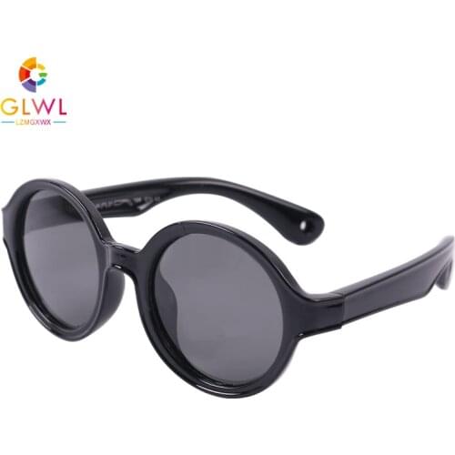 Polarized Sunglasses Toddler Round Sun Glasses With Strap Baby Eyeglasses Boys Girls Infant Kids Eyewear Vintage Teenager Shades