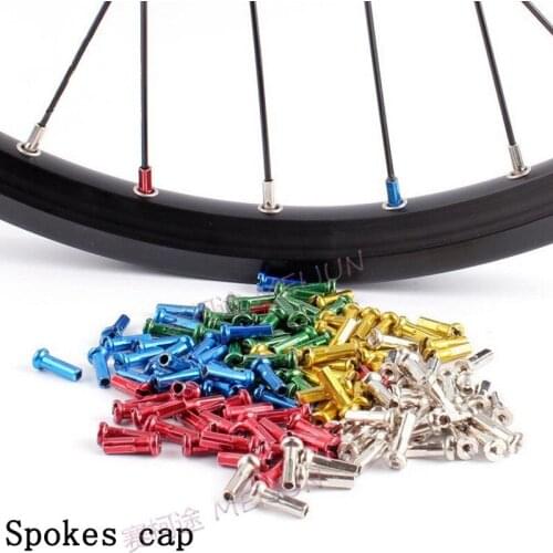 200 Pcs/lot MTB Mountain Bike Spokes Pillar Cap Copper Multicolour Bicycle Spoke Caps 14mm