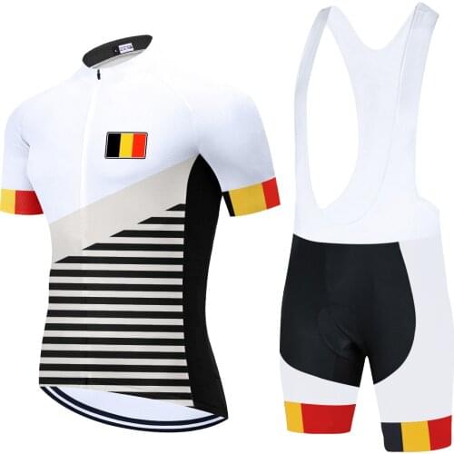 Belgium Cycling TEAM Jersey Sportswear Bike Pants Short Sleeve MTB Ropa Ciclismo Quick dry BICYCLING Maillot Culotte Clothing