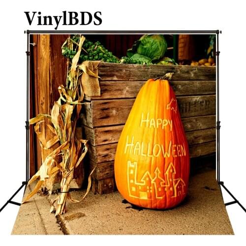 VinylBDS Photo Background Halloween Backdrop Children Photo Background Halloween Pumpkin Kids Photography Backdrops for Studio