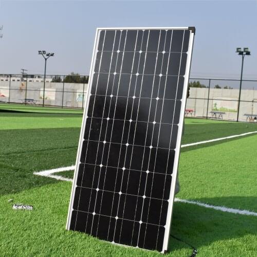 Rigid glass solar monocrystalline silicon battery 100W 125mm*125mm solid solar monocrystalline silicon panel for 12V 18V battery