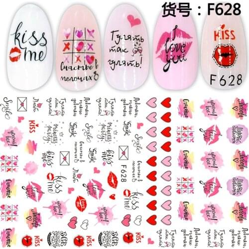 3D Butterfly Nail Art Stickers Adhesive Sliders Colorful Blue Flowers Nail Transfer Decals Foils Wraps Decorations F624-F633