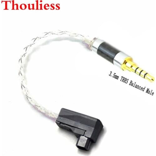 Thouliess 4 Cores Silver Plated 4pin RSA/ALO Balanced to 3.5mm TRRS Balanced Male Audio Adapter Cable For SR71 SR71B RXMK3 SOLO