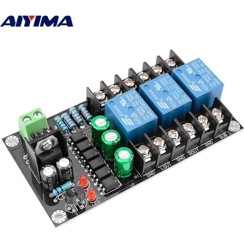AIYIMA 300W 2.1 Speaker Protection Board independent 3 Channels DC Delay Protect for Class D Digital Amplifier BTL Circuits