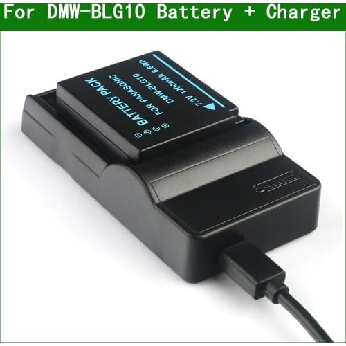DMW-BLG10 BLE9 Digital Camera Battery + Charger For Panasonic DC-LX100M2 ZS70 ZS80 ZS200 TZ96 TZ97 LX100 II TZ95 TZ93