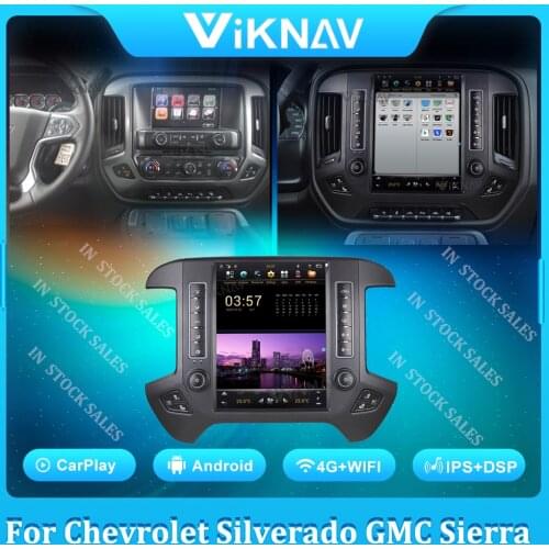Android car radio for chevrolet silverado gmc sierra 2014-2020 car audio vertical screen autoradio stereo multimedia player