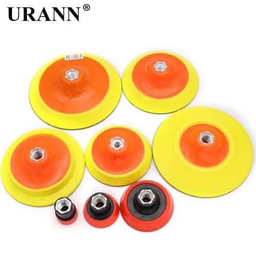 1/2/3/4/5/6" Sanding Disc Pad Hook Loop Electric Grinder Polisher Tools Sandpaper Backup Self-adhesive Polishing M10 M14 Thread
