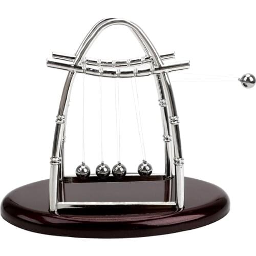 Home Desk Decoration Physics Science Newtons Cradle Steel Balance Ball Metal Pendulum Ball Craft Educational Toy