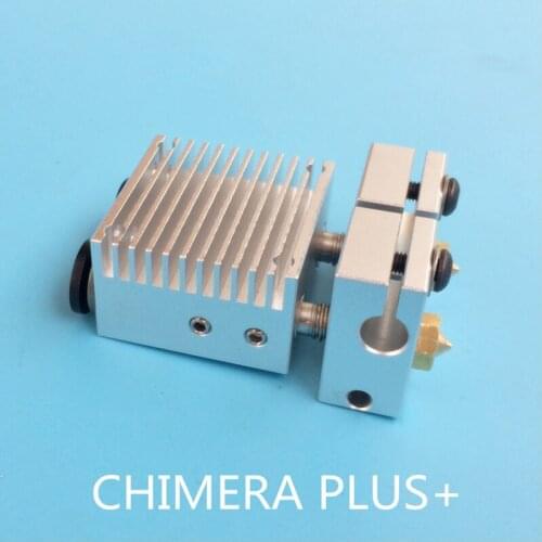 3D Printer Hotend Dual Nozzle extrusion for E3D V6 J-head Print Head 2 in 2 out Extruder CNC machining