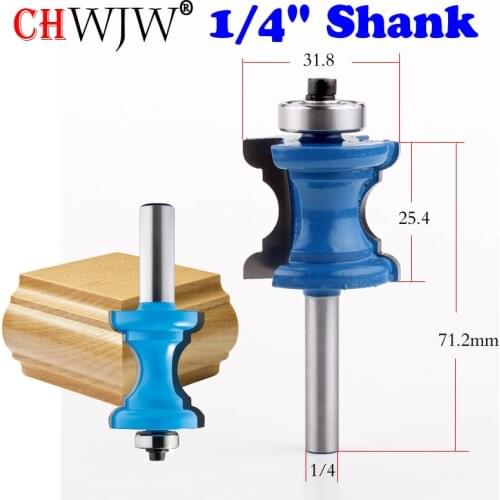 New 1/4'' Shank Bullnose Bead Column Face Molding Router Bit For Woodworking Tools