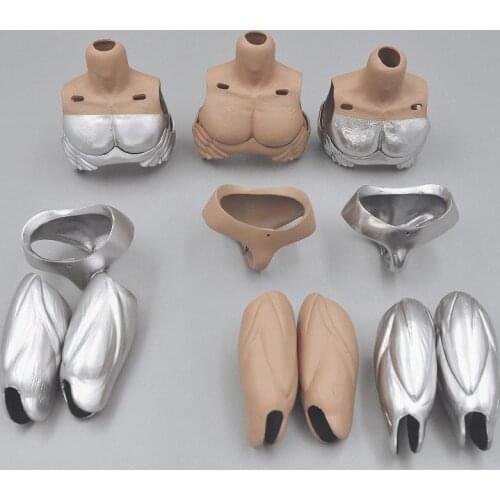Hottoys Scale 1/6th Female Large Chest Body Enhancement Figures Leg Armor For Mostly 12 inch Doll Figures Collection