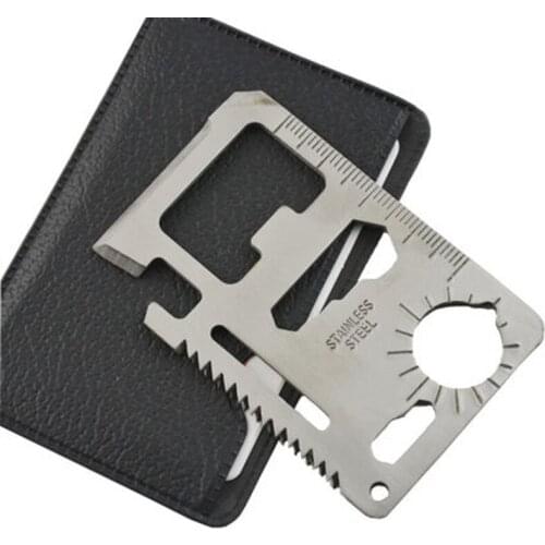 Camping Multi Purpose Tool 11 in 1 Multifunction Card Knife Pocket Survival Outdoor Surviving Tools keychain knife