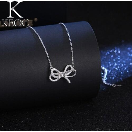 Keoc 2021 Fashion Women Bow Womens Necklaces Tous Jewerly Women Friends Tv Show Indie Egirl Bridesmaid Birthday Gift 2021 Trend