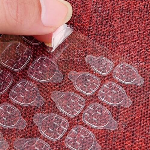 Nail glue 10 Sheets Adhesive Sticker Jelly Waterproof Breathable Jelly Double Sided Adhesive Tabs Nail Glue Sticker