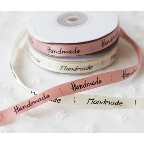 25Yards Ribbon for DIY Bow Craft Handmade Pink Cream Wrapping Silk Satin Ribbon Wedding Party Favor Cake Box Packaging Ribbon