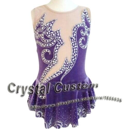 Hot Sales Custom Ice Skating Dress For Girls Beautiful New Brand Vogue Figure Skating Dresses For Competition DR2806