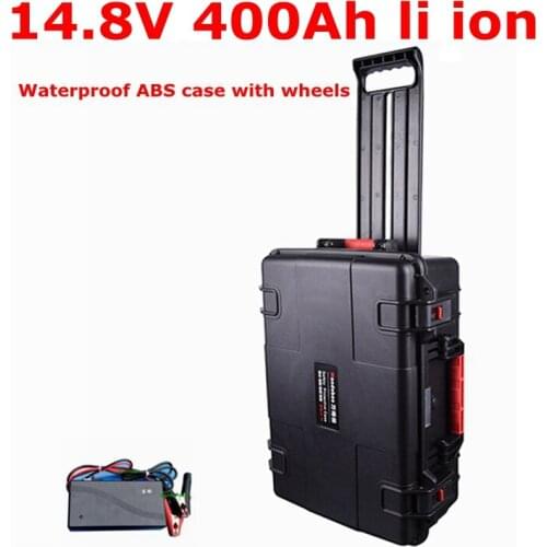 14.8V 400Ah li ion battery 15V no 12v 400Ah li thium battery for 2500w fish boat golf trolly inverter Solar energy + charger