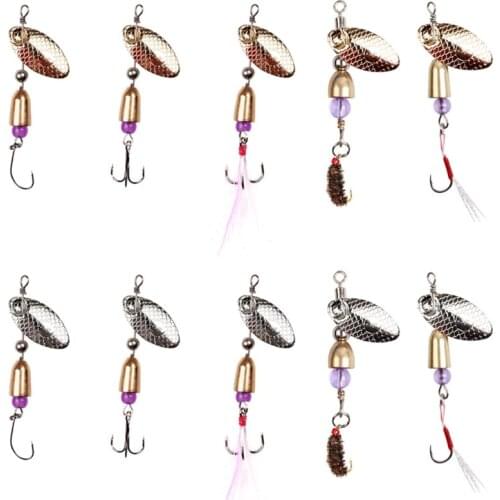 Metal Spinner Spoon Trout Fishing Lure Hard Bait Sequins Noise Paillette Artificial Bait Small Hard Sequins Spinner