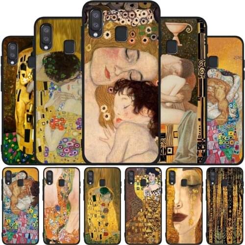 Gustav Klimt Soft Case For Samsung A10 A30 A40 A50 A70 M10 M20 M30S M40 A01 A21 A31 A51 A71 A20E black Case