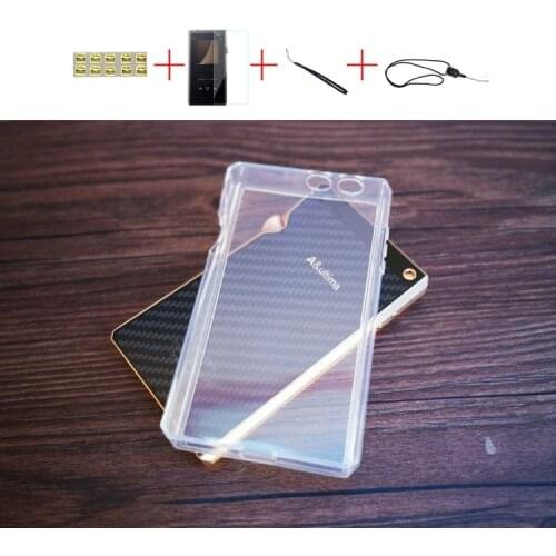 Soft Cover Crystal TPU Clear Case for iriver Astell&Kern SP1000 With Front Screen Protector Tempered Glass
