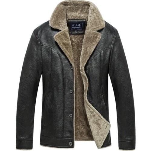 New Top Quality Leather Jacket Winter Mens Leather Jacket And Coat Smart Casual Jacket Jaqueta De Couro Masculina