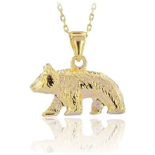 Polar Bear Necklace 925 Sterling Silver Unisex Necklace