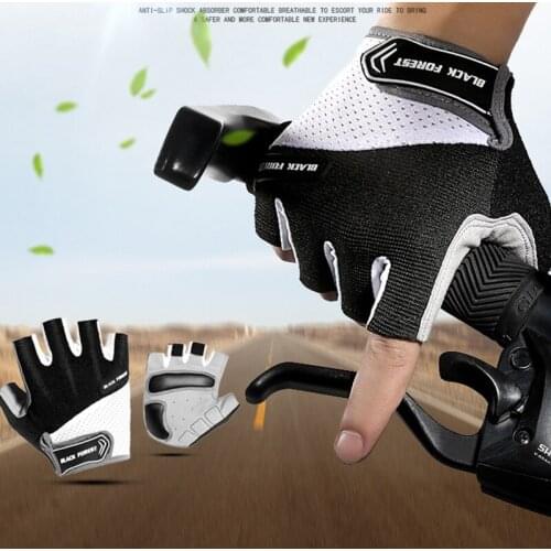 Outdoor Riding Half Finger Gloves Sports Fitness Shockproof Gloves Anti-slip Breathable Climbing Gloves