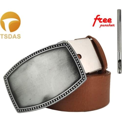 Fashion Blank Mens Belt Buckle , Novel Style Cowboy Diy Belt Buckle Suit for 4cm Width Belt Drop Shipping