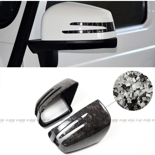 Real Forged Carbon Fiber mirror cover car rearview side mirror caps For Mercedes Benz ML Class W166 GL GLS X166 GLE W166 / Coupe