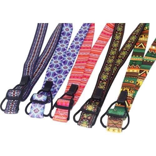 FLEOR Adjustable Guitar Hook Neck Strap Belt Polyester Ukulele Strap 2.5x95cm