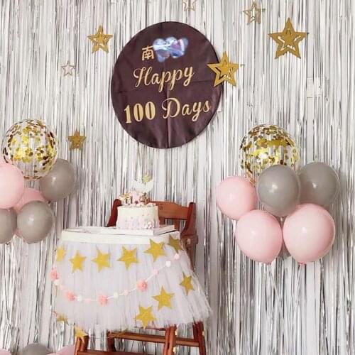 2M Party Metallic Foil Tinsel Fringe Curtain Birthday Decoration Wedding Photography Gold Silver Backdrop Tassels Photo Props