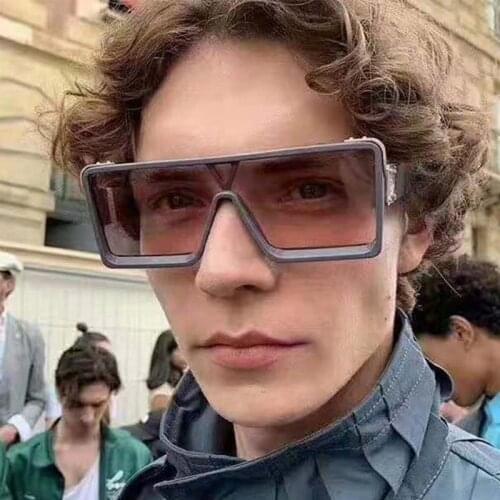 Square Oversized Sunglasses Women/Men Vintage Sun Glasses Female Brand Designer Multicolor Eyeglass Oculos De Sol Feminino