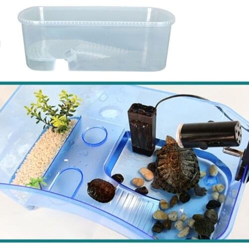 Medium And Large Aquarium For Turtles Drying And Breeding Transparent Terrarium For Reptiles High Quality