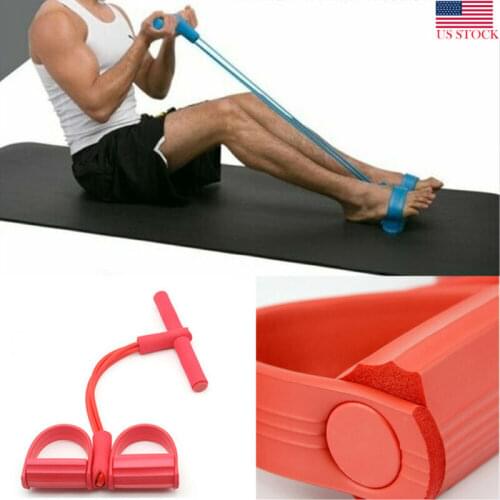 Hot Sale Shaping Exerciser Pedal Puller Pedal Pull Rope Resistance Movement Equipment Four Tube Foot Tension Machine
