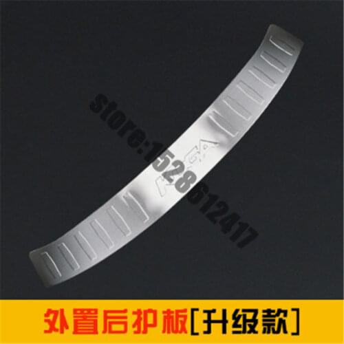 Stainless Steel Internal external Rear Bumper Protector Sill Trunk Tread Plate Trim Car styling for ford Kuga 2013~2016