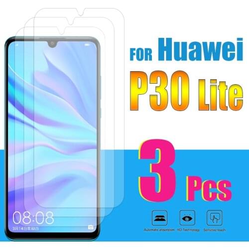 Protective glass for huawei p30 lite film tempered glas huaweii huavei huwei 30p p 30 screen protector huawey 30lite light tremp